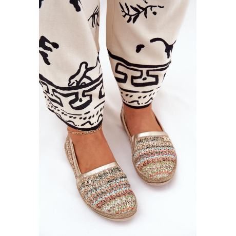 Elegantné Kožené Espadrilky S Pletením Multikolor Zazoo 10178 - Viacfarebné