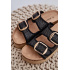 Sandal s Pletením A Sponami Na Masívnej Platforme Čierne Aralissea - Čierna