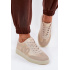 Nízké Dámske Športové Topánky Z Eko Kože Zlatobéžové Iladira - Zlatá