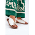 Ploché Elegantné Sandále S Ozdobou Biele Iseliria - Biela