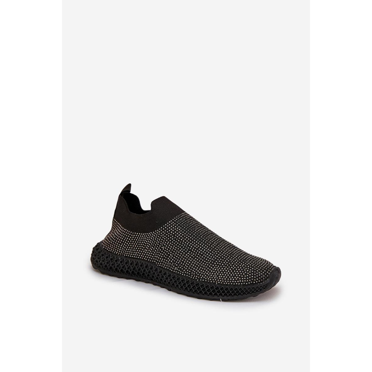 Dámske Slip-On Športové Topánky So Zdobením D&A TW121 Čierne - Čierna