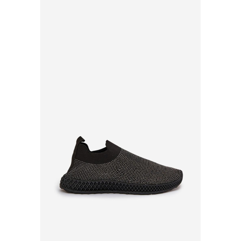 Dámske Slip-On Športové Topánky So Zdobením D&A TW121 Čierne - Čierna