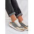 Kožené Športové Topánky Sneakers Dámske D&A LR51-847 Zlaté