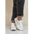 Kožené Športové Topánky Dámske Sneakers S.Barski LR51-551 Biele - Biela