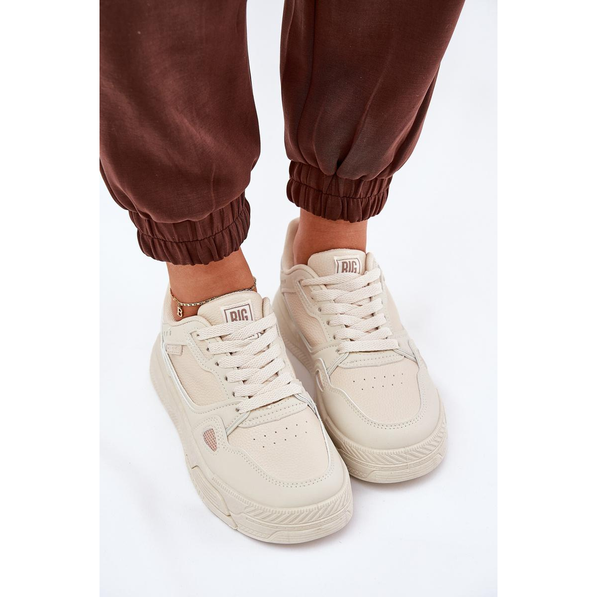 Dámske Sneakers Big Star NN274668 Béžové - Béžová