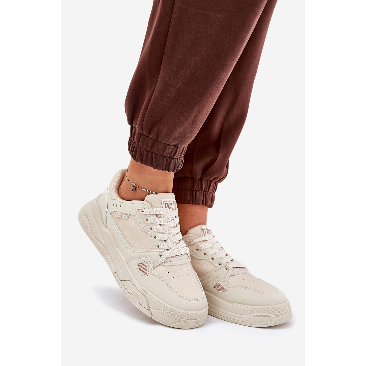 Dámske Sneakers Big Star NN274668 Béžové - Béžová