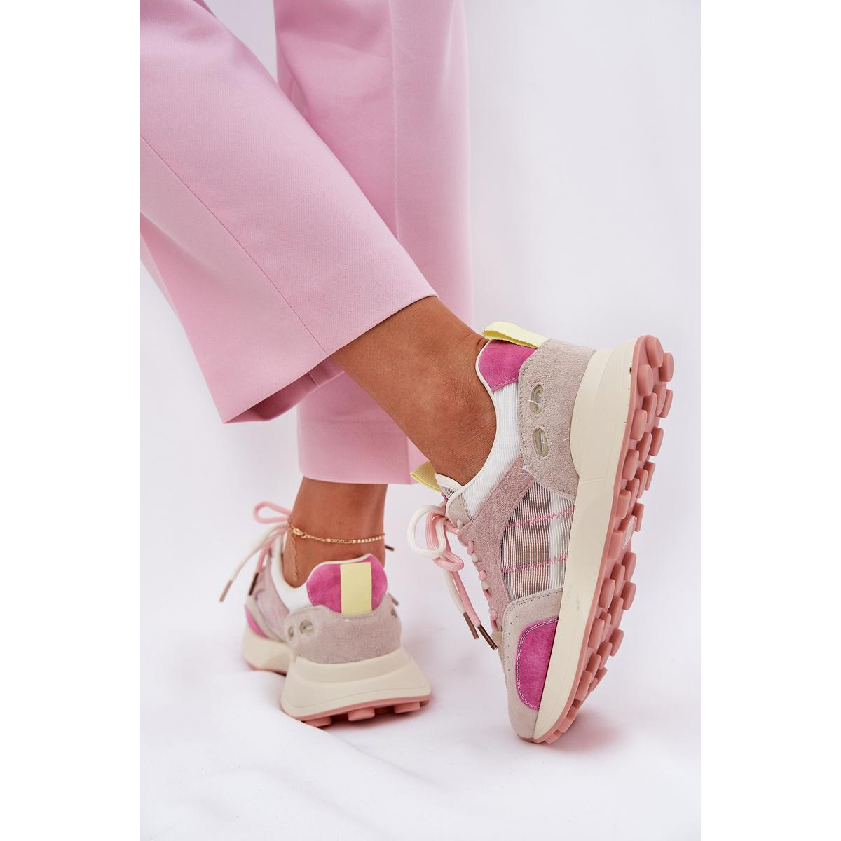 Zamšové Športové Topánky Sneakers Dámske 66725 Viacfarebné Vinceza