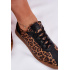 Dámske Kožené Športové Topánky S Leopardím Vzorom Laura 2935 Hnedé - Odtiene hnedej a béžovej
