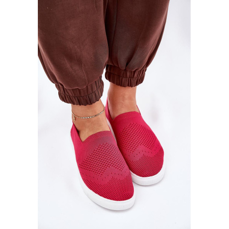 Dámske Slip-on Tenisky Big Star FF274A605 Fuksia - Odtiene ružovej