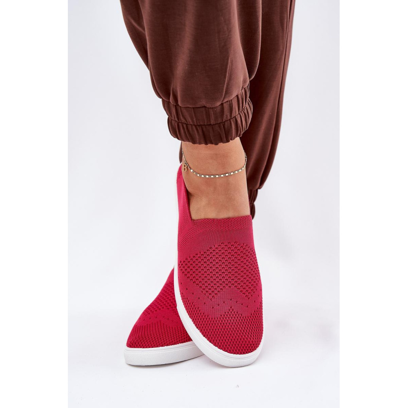 Dámske Slip-on Tenisky Big Star FF274A605 Fuksia - Odtiene ružovej