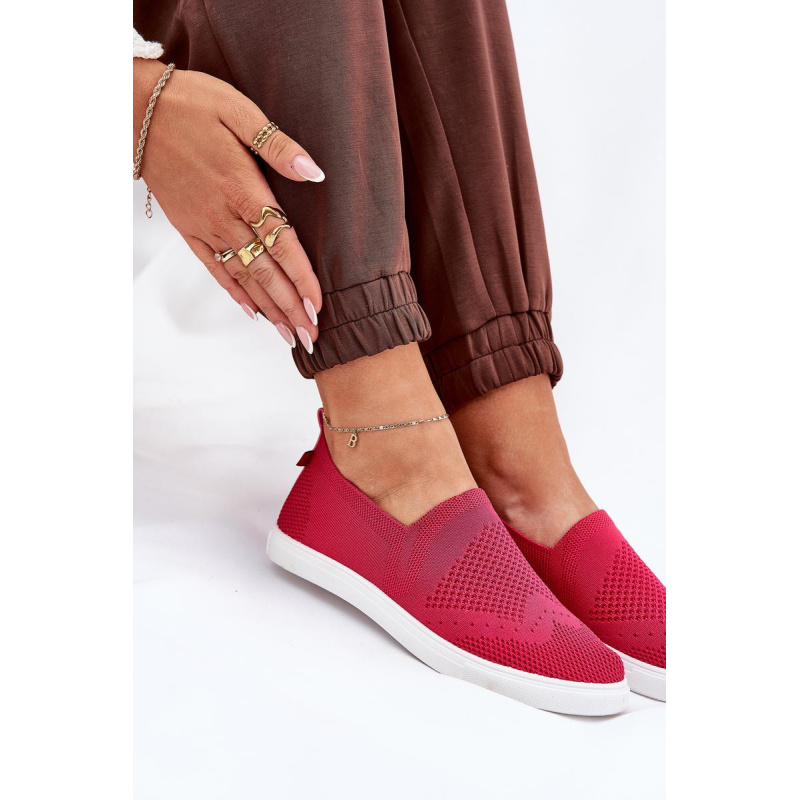 Dámske Slip-on Tenisky Big Star FF274A605 Fuksia - Odtiene ružovej