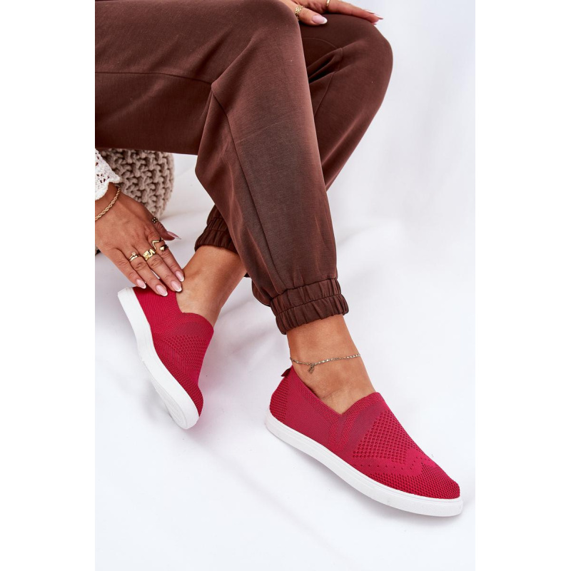 Dámske Slip-on Tenisky Big Star FF274A605 Fuksia - Odtiene ružovej