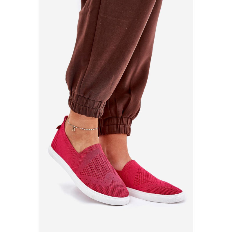 Dámske Slip-on Tenisky Big Star FF274A605 Fuksia - Odtiene ružovej