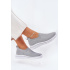 Dámske Textilné Slip-On Tenisky Šedé Adiora - Odtiene sivej a striebornej