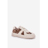 Dámske sneakers s leopardím vzorom na platforme béžové Nativira - Béžová