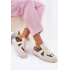 Dámske sneakers s leopardím vzorom na platforme béžové Nativira - Béžová