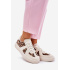 Dámske sneakers s leopardím vzorom na platforme béžové Nativira - Béžová