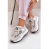 Športové Topánky Sneakers Dámske Na Platforme Leopard Bielo-Bežové Pumbes - Biela || Béžová