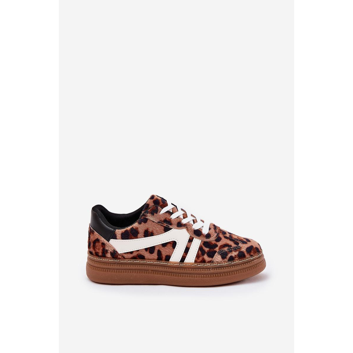 Dámske Tenisky Na Platforme Leopard Hnedé Totter - Odtiene hnedej a béžovej