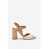 Kožené Elegantné Sandále na Podpätku Laura Messi 2136 Viacfarebné - Viacfarebné
