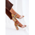 Kožené Elegantné Sandále na Podpätku Laura Messi 2136 Viacfarebné - Viacfarebné