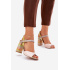 Kožené Elegantné Sandále na Podpätku Laura Messi 2136 Viacfarebné - Viacfarebné