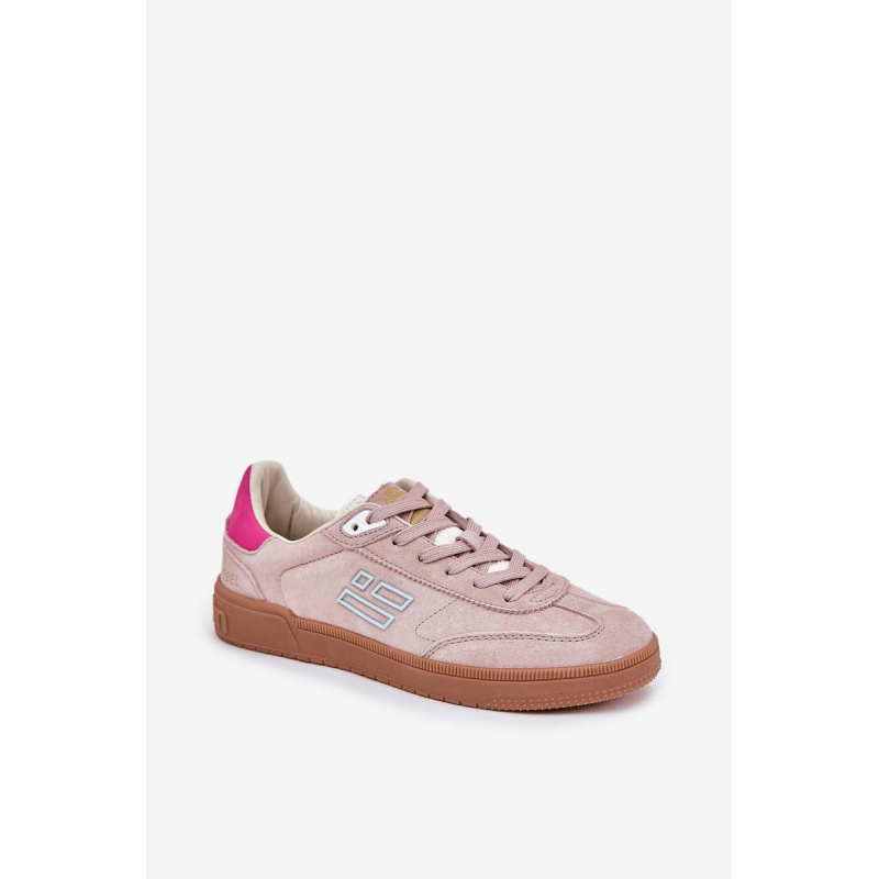 Semišové Športové Topánky Sneakers Dámske D.Franklin DFSH387005 Špinavá Ružová - Odtiene ružovej