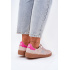 Semišové Športové Topánky Sneakers Dámske D.Franklin DFSH387005 Špinavá Ružová - Odtiene ružovej