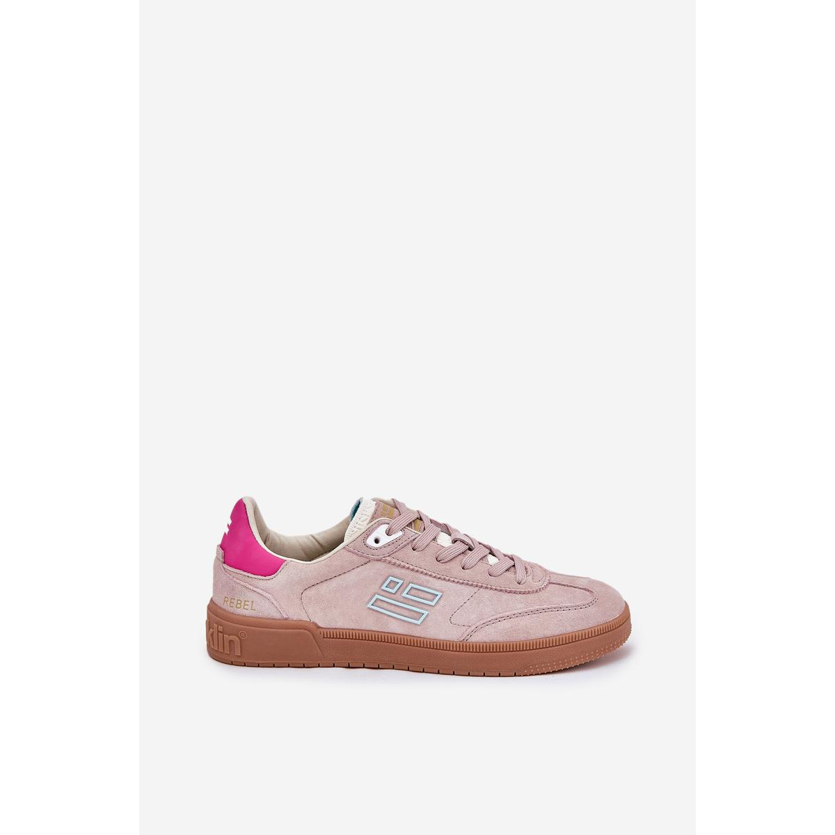 Semišové Športové Topánky Sneakers Dámske D.Franklin DFSH387005 Špinavá Ružová - Odtiene ružovej