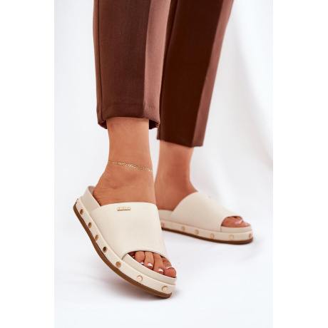 Dámske platformové sandále Big Star NN274A746 Beige - Béžová