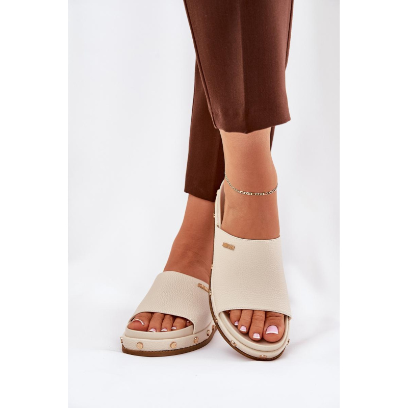 Dámske platformové sandále Big Star NN274A746 Beige - Béžová