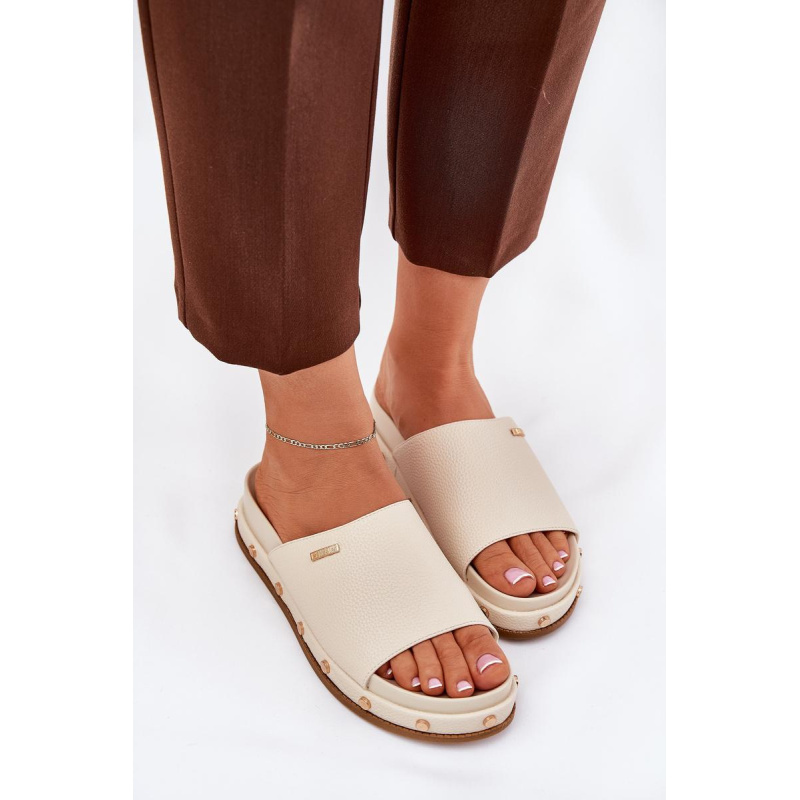Dámske platformové sandále Big Star NN274A746 Beige - Béžová
