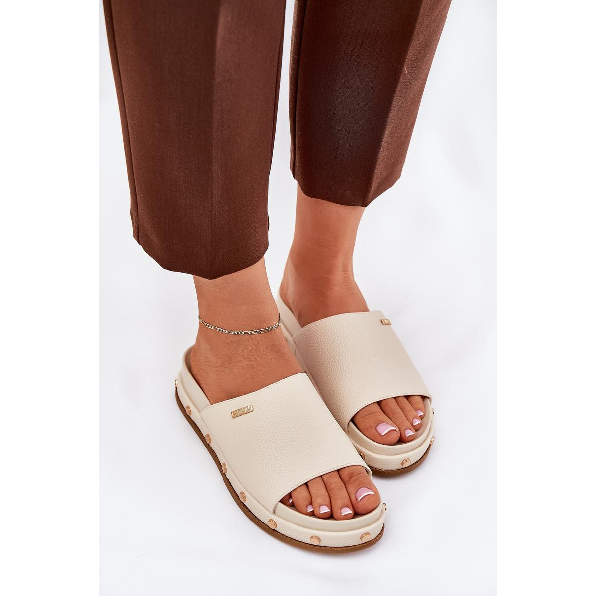 Dámske platformové sandále Big Star NN274A746 Beige - Béžová