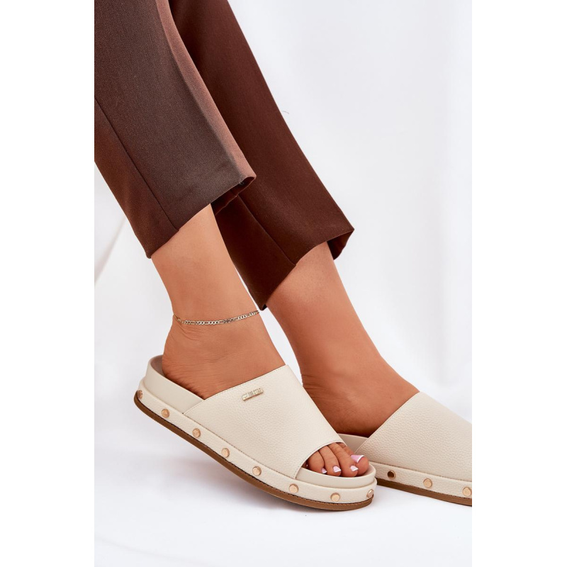 Dámske platformové sandále Big Star NN274A746 Beige - Béžová