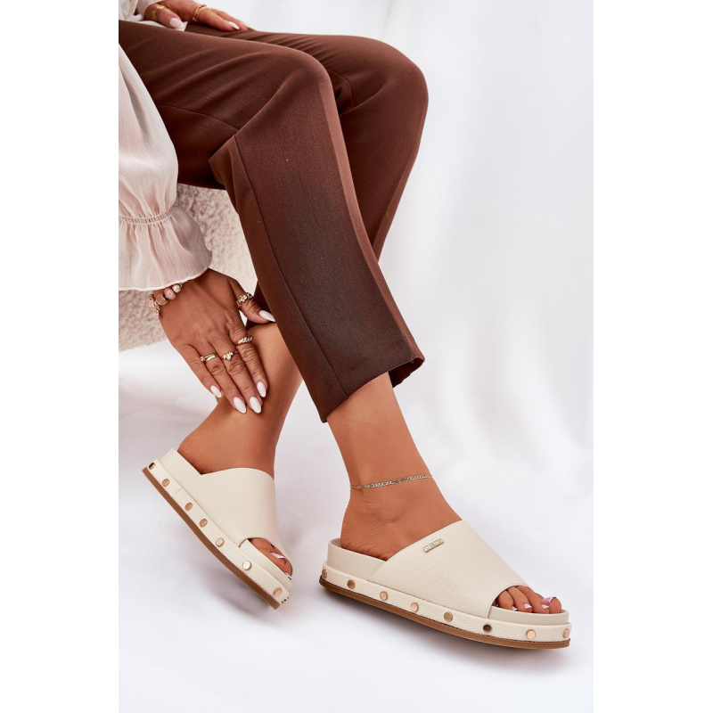 Dámske platformové sandále Big Star NN274A746 Beige - Béžová