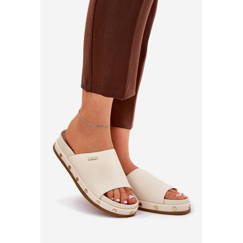 Dámske platformové sandále Big Star NN274A746 Beige - Béžová