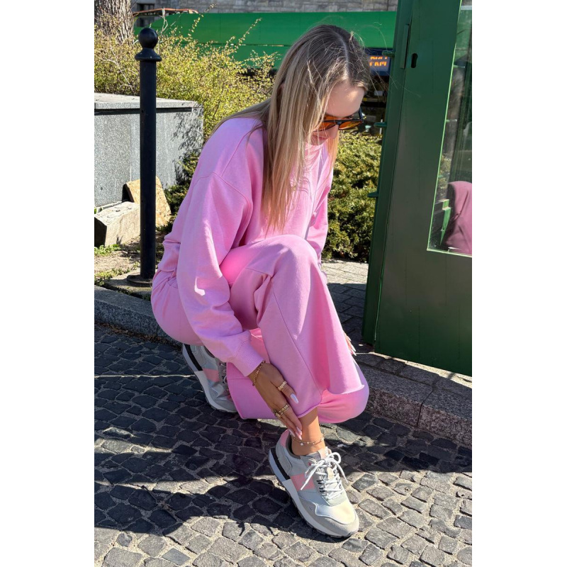 Dámske Semišové Tenisky Big Star RR274243 HI-POLY SYSTEM Šedo-Ružové - Odtiene ružovej || Odtiene sivej a striebornej