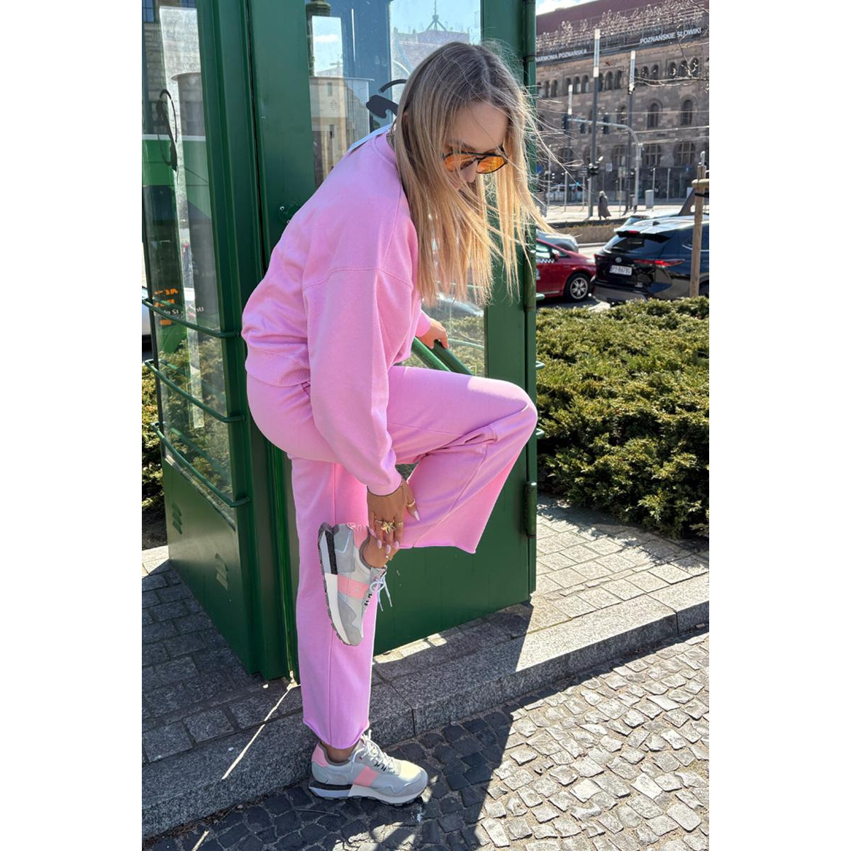 Dámske Semišové Tenisky Big Star RR274243 HI-POLY SYSTEM Šedo-Ružové - Odtiene ružovej || Odtiene sivej a striebornej