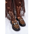 Kožené Lakované Mokasíny Leopard Vinceza 66790 Čierne