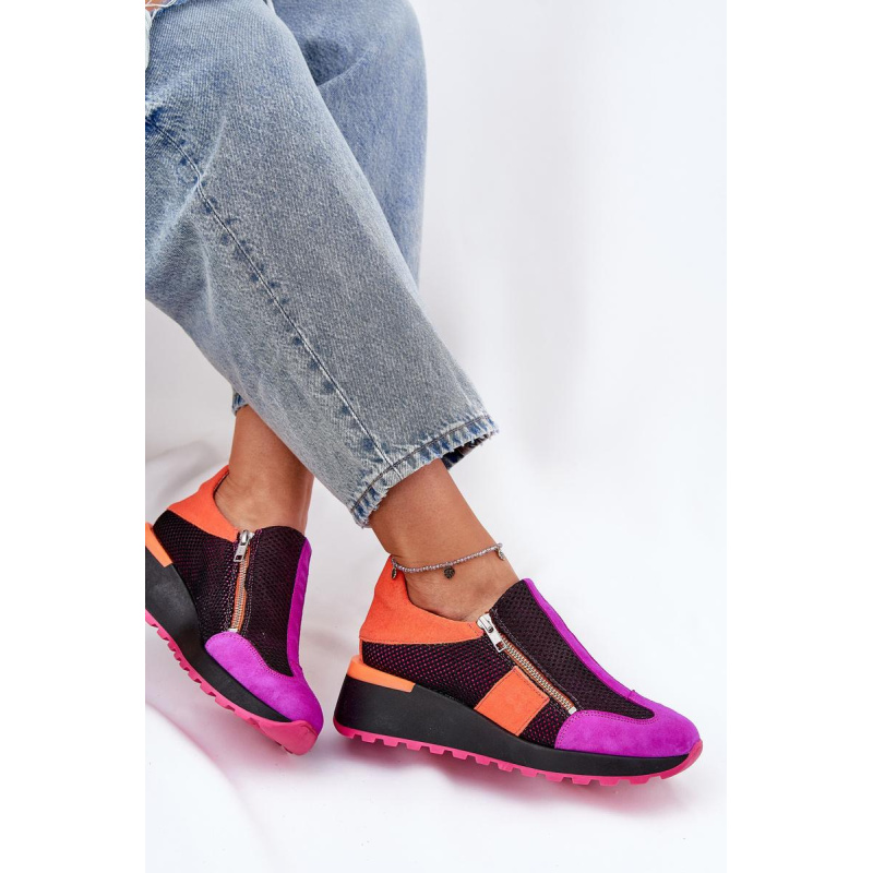 Kožené Sneakersy na Klíne Maciejka Čierne 06853-15