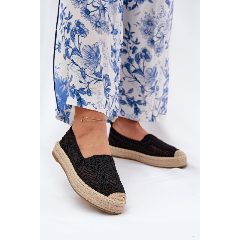 Dámske Platformové Espadrilky Vinceza 17392 Čierne - Čierna