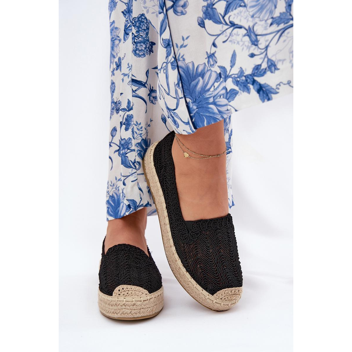Dámske Platformové Espadrilky Vinceza 17392 Čierne - Čierna