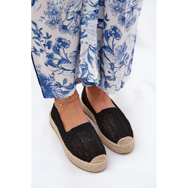Dámske Platformové Espadrilky Vinceza 17392 Čierne - Čierna