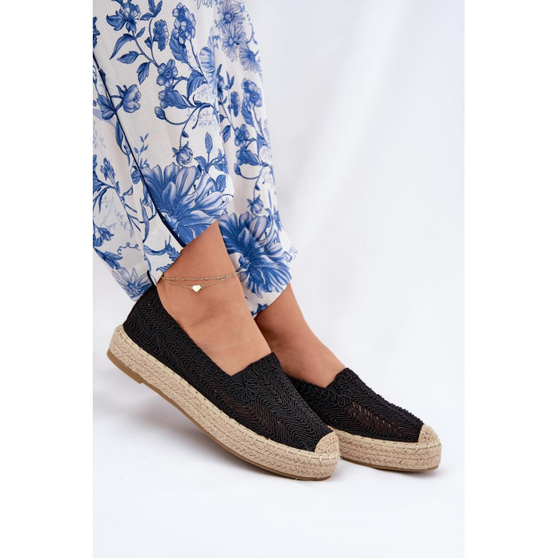 Dámske Platformové Espadrilky Vinceza 17392 Čierne - Čierna
