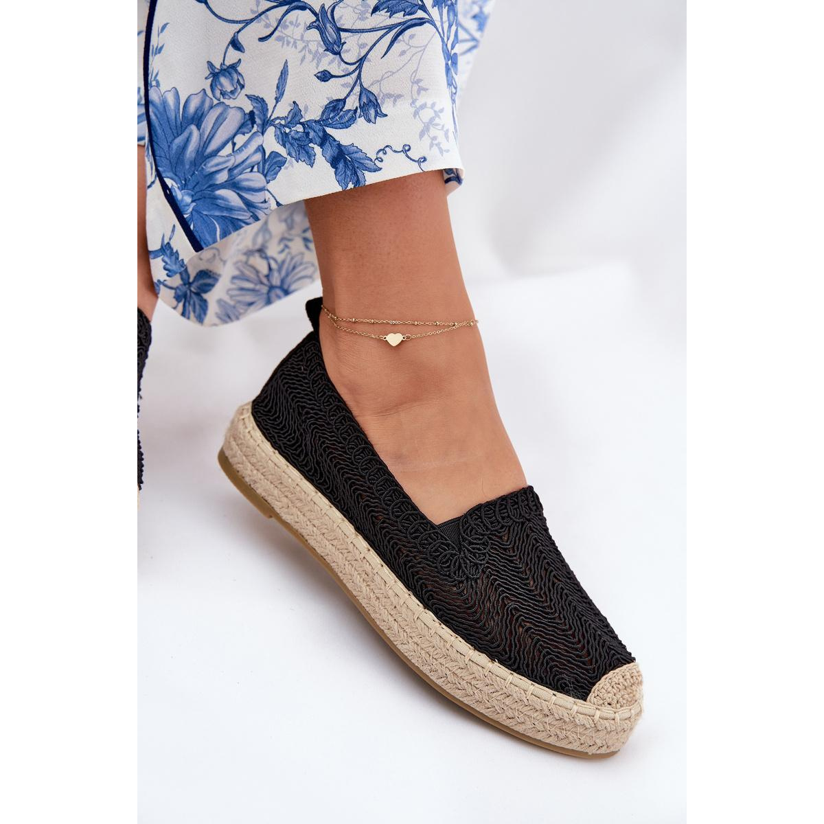 Dámske Platformové Espadrilky Vinceza 17392 Čierne - Čierna