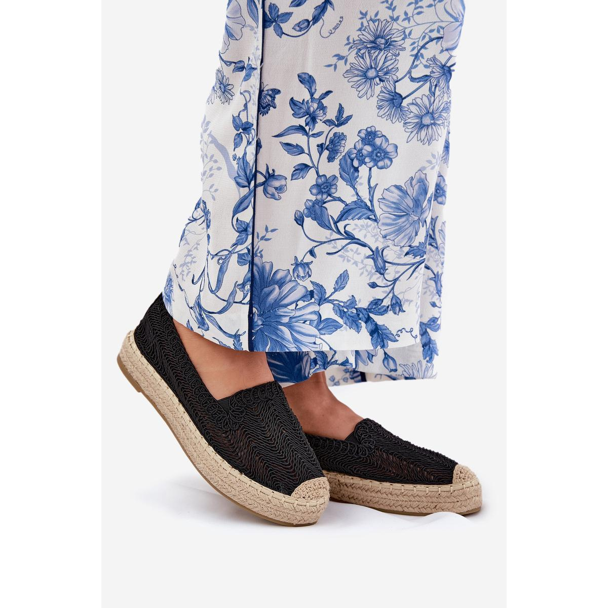Dámske Platformové Espadrilky Vinceza 17392 Čierne - Čierna