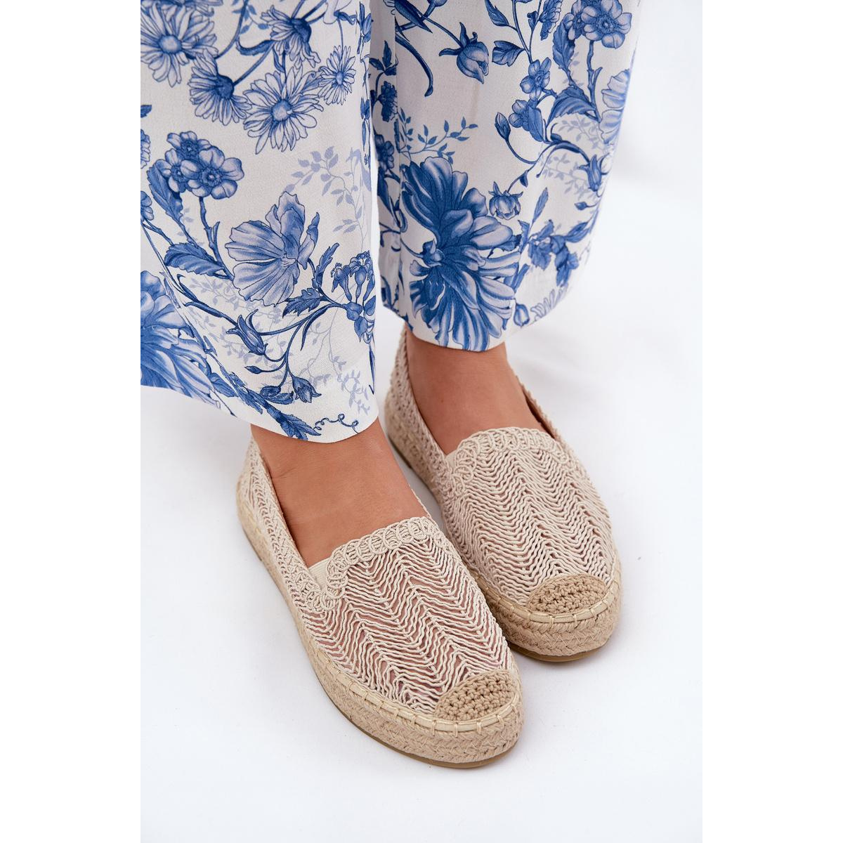 Dámske Espadrilky na Platforme Béžové Vinceza 17392 - Béžová