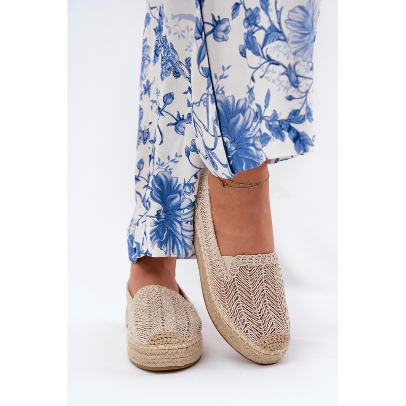 Dámske Espadrilky na Platforme Béžové Vinceza 17392 - Béžová