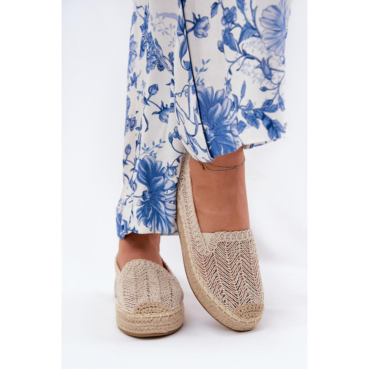Dámske Espadrilky na Platforme Béžové Vinceza 17392 - Béžová