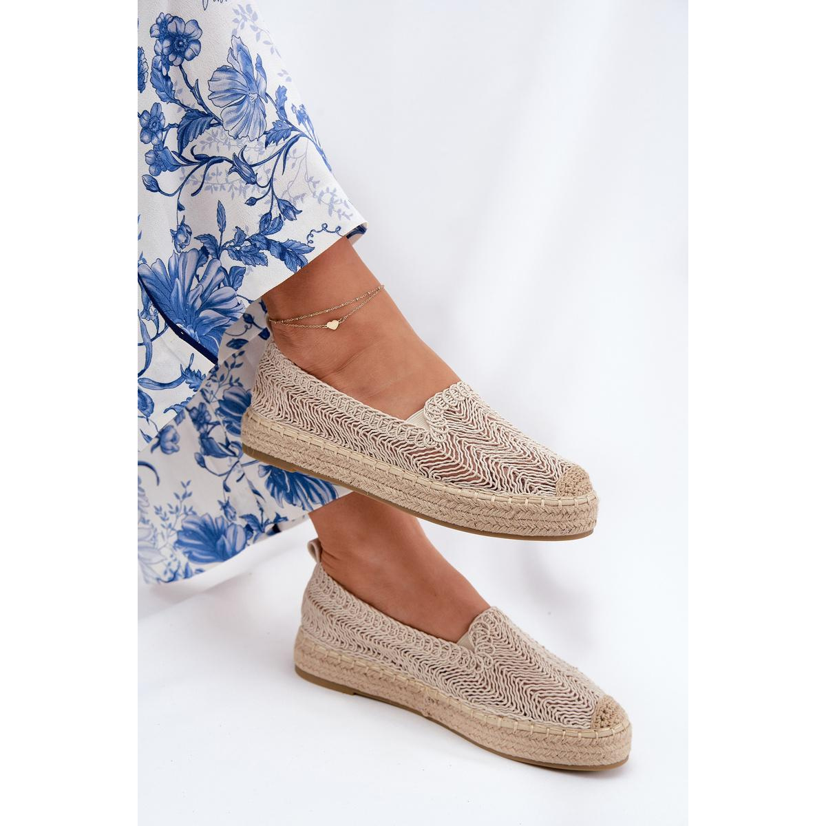 Dámske Espadrilky na Platforme Béžové Vinceza 17392 - Béžová